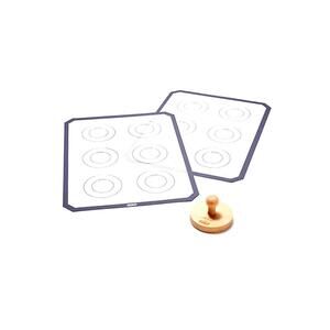 Alex by DASH Perfect Cookie Baking 2-Pack Silicone Mats and Press